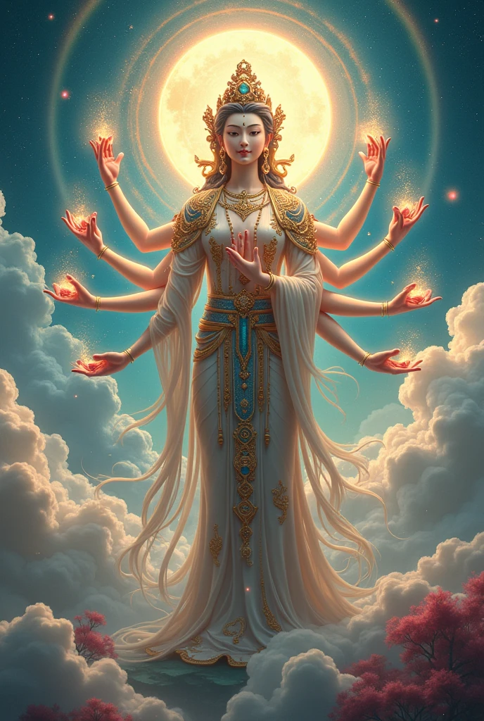 Fantastic multiple hands avalokitesvara