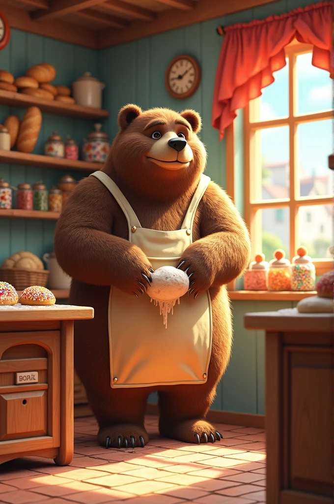 Big ass animal working in a bakery