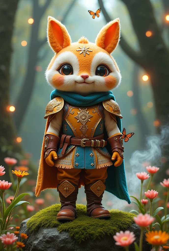 A hero with a face made of bean buns


