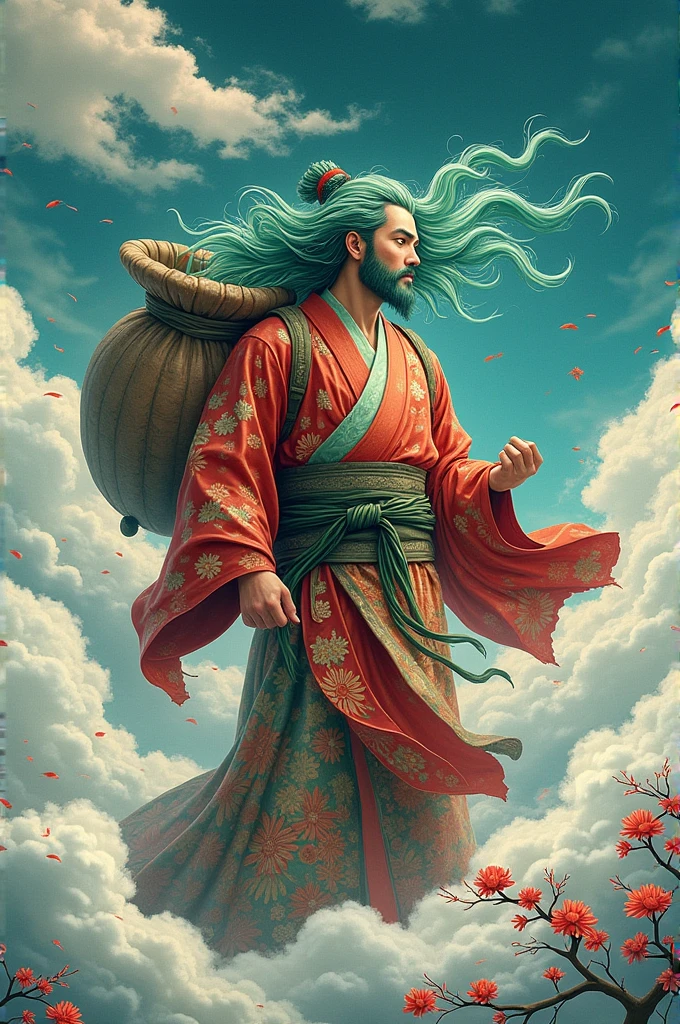 A Fujin god of wind