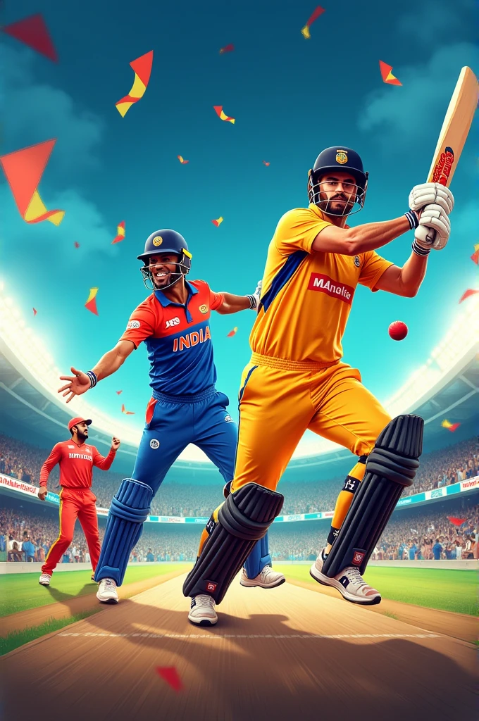 I want to make poster of cricket tournament