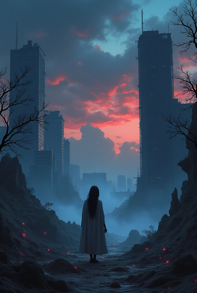 Create an image and use the word as a reference: REMAINS OF REALITY. It's for a poetry channel