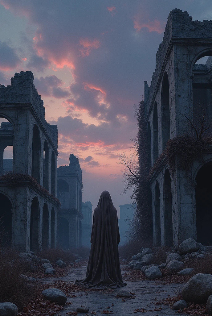 Create an image and use the word as a reference: REMAINS OF REALITY. It's for a poetry channel