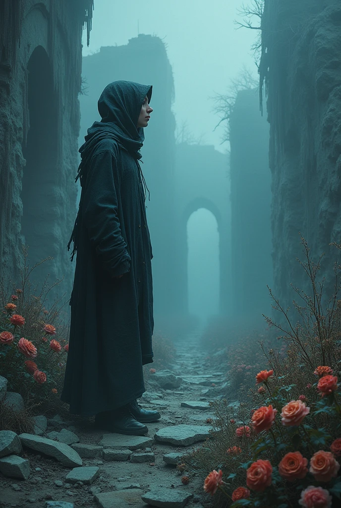 Create an image and use the word as a reference: REMAINS OF REALITY. It's for a poetry channel