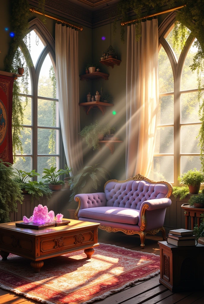 Magical room in the morning