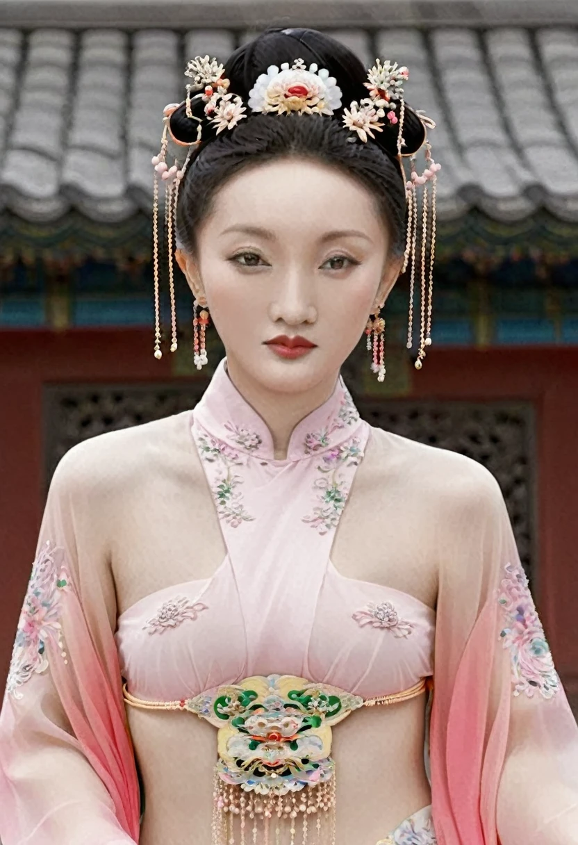 Female emperors of the Qing Dynasty, Full body nude seen from the front, Outside the Qing Dynasty Palace