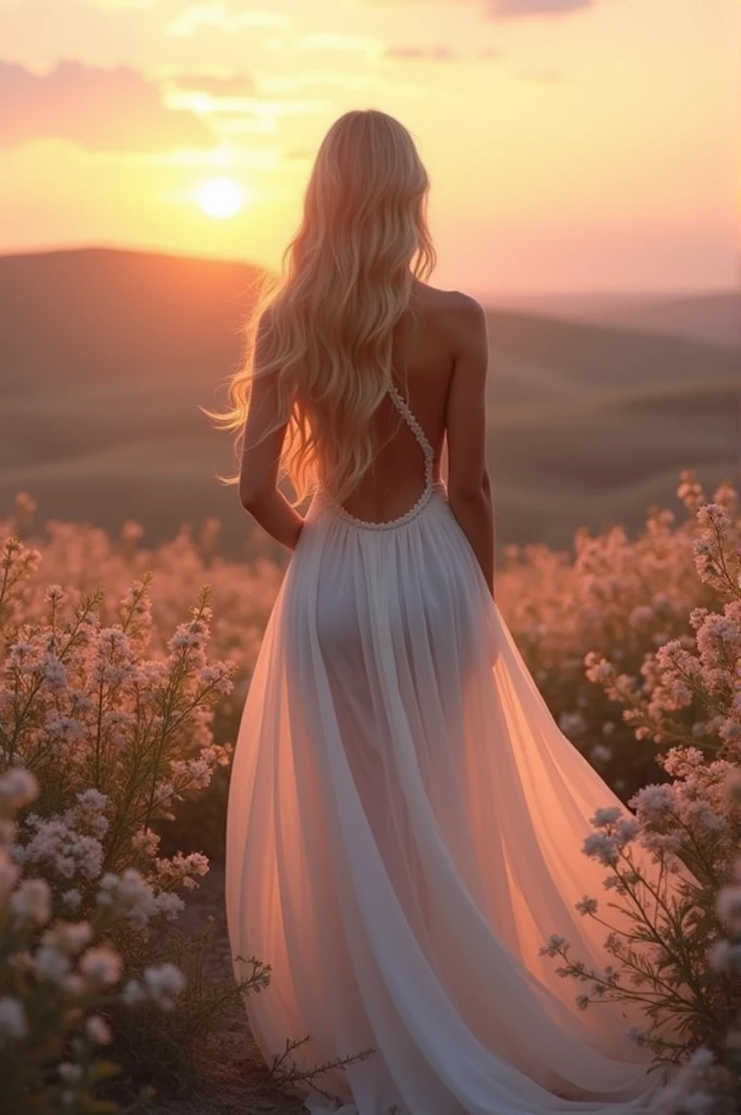 A beautiful woman without any dress