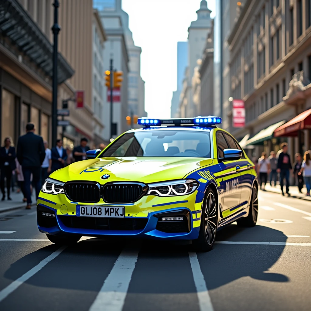 bmw 5 series police Battenburg