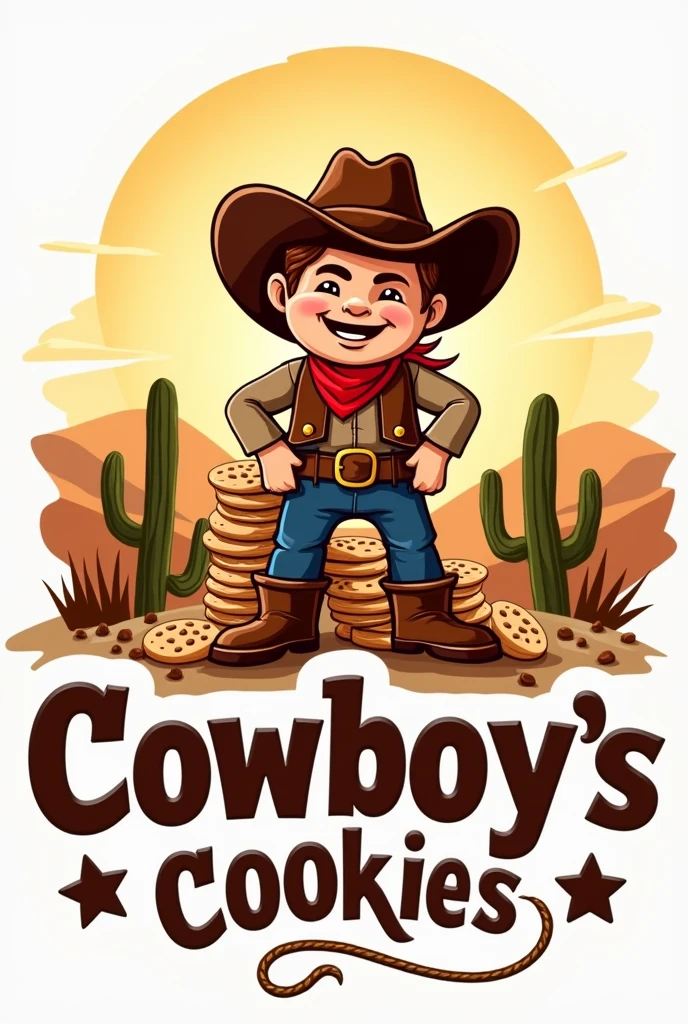 Create a logo for a store of cookies called "Cowboys Cookies".