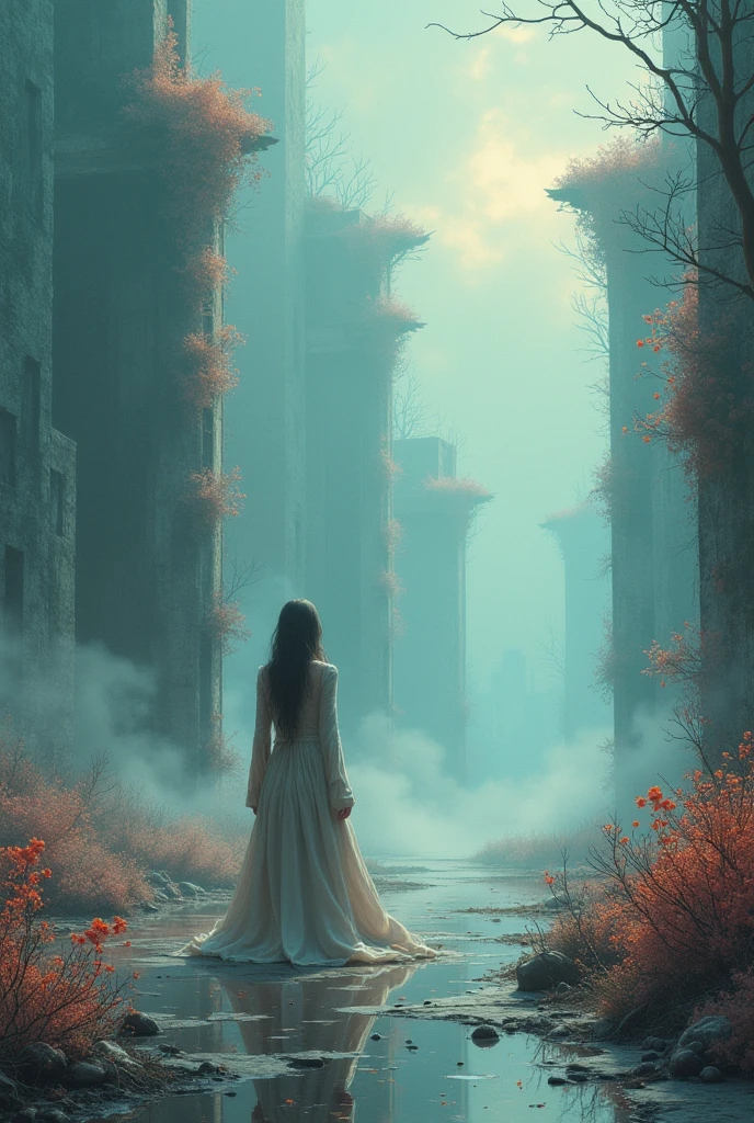 Create an image and use the word as a reference: REMAI
NS OF REALITY. It's for a poetry channel