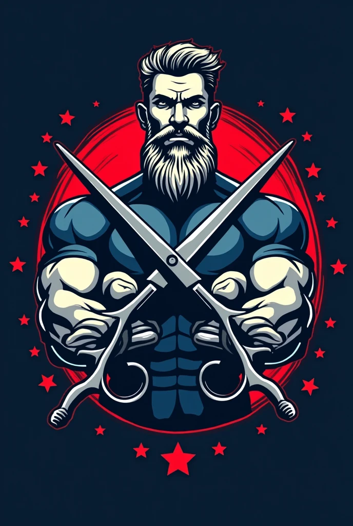 Logo. gym barber
