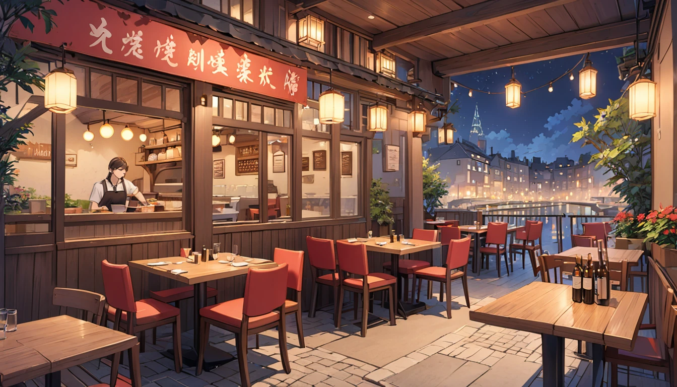 background,restaurant,night