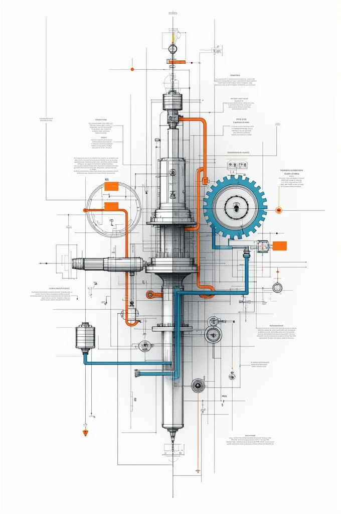 technical drawing, easy, understandable