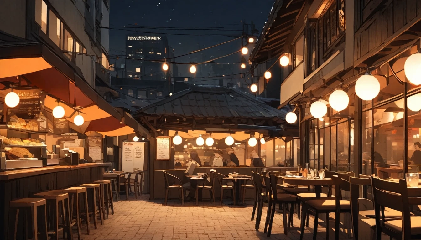 background,restaurant,night