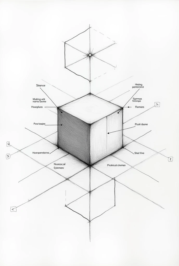 technical drawing, easy, understandable, with drawing techniques