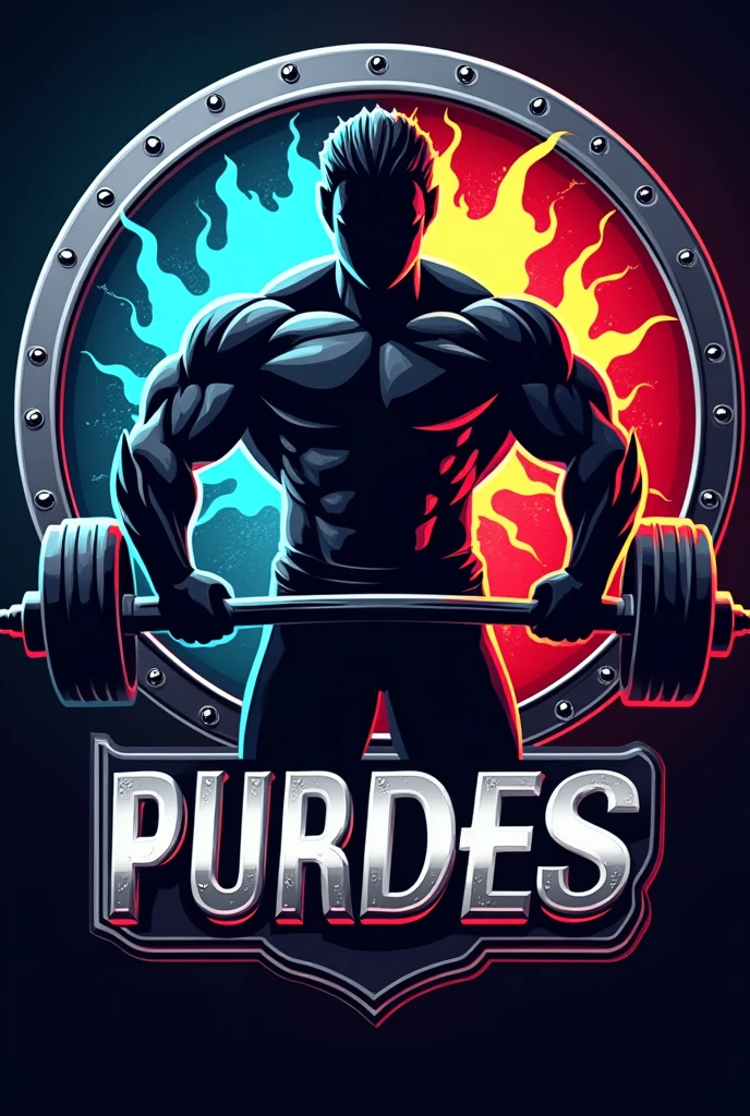 Logo. There is a gym
