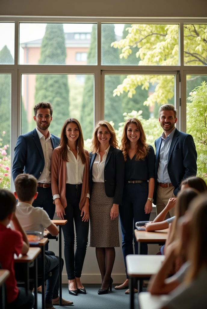 Teachers, women, men, private schools
