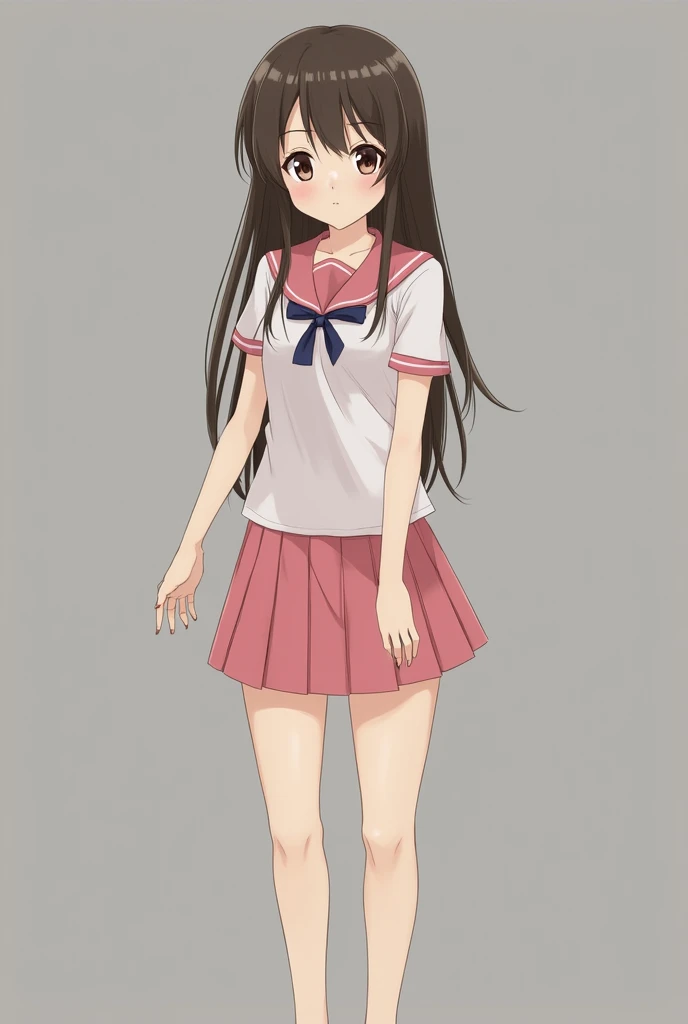 Elementary school girl,Completely naked