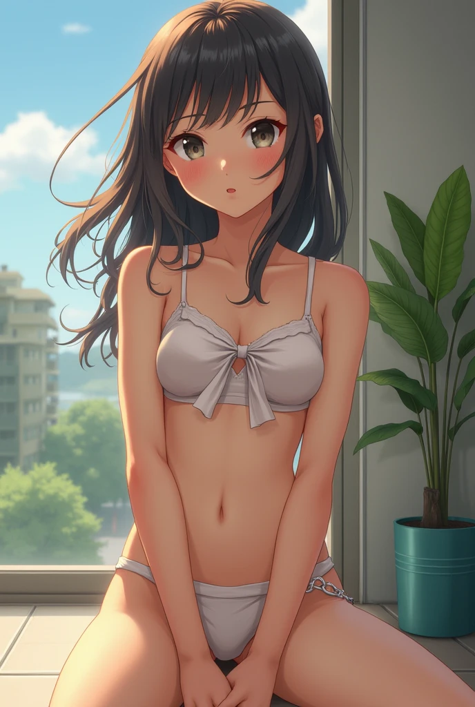 Elementary school girl,Completely naked