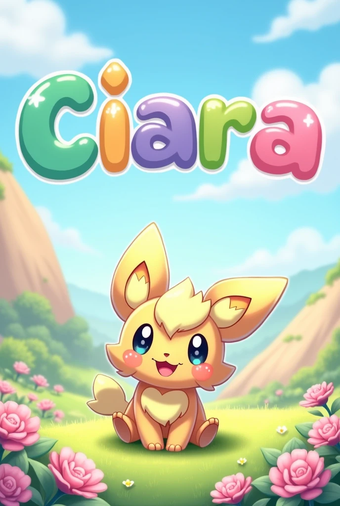 a picture of a cute pokemon over the text "Ciara".