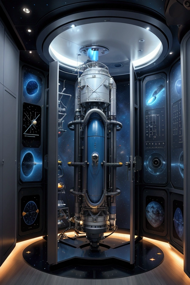science fiction room for space technology, without ship