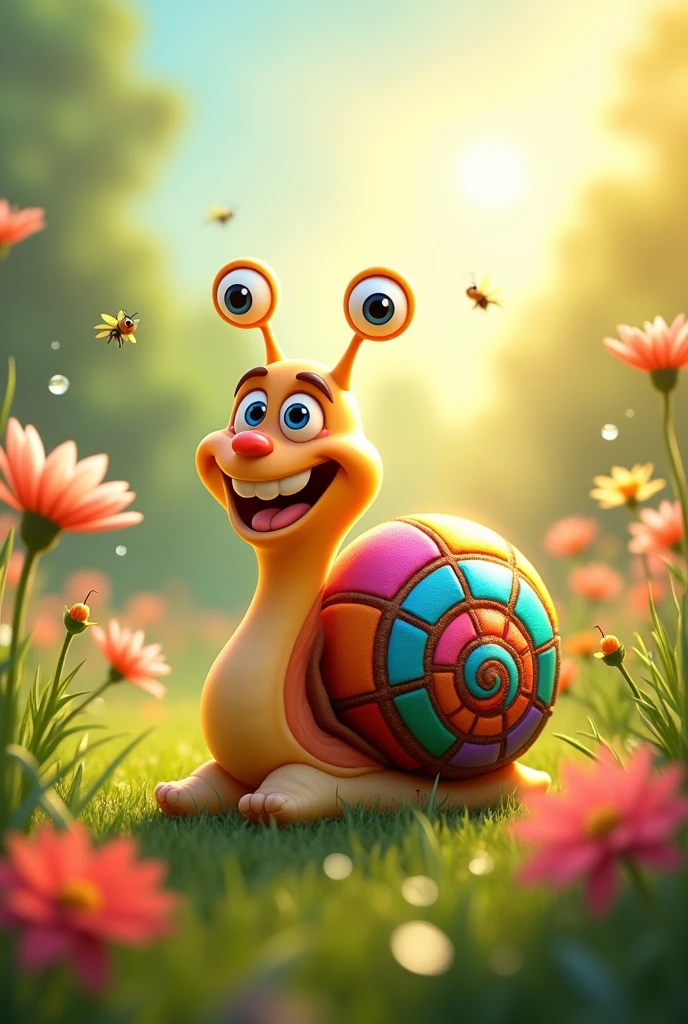 A snail sammy smioing