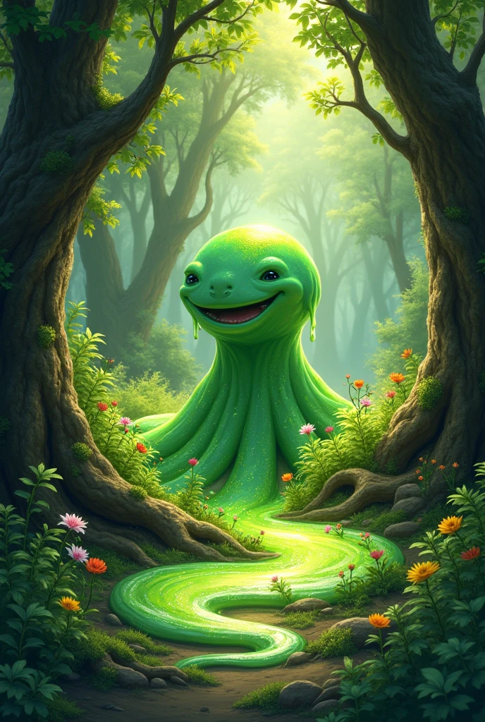 slime in forest

