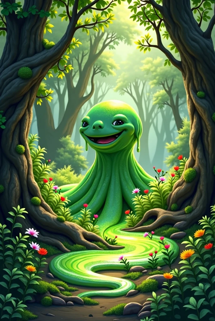 slime in forest

