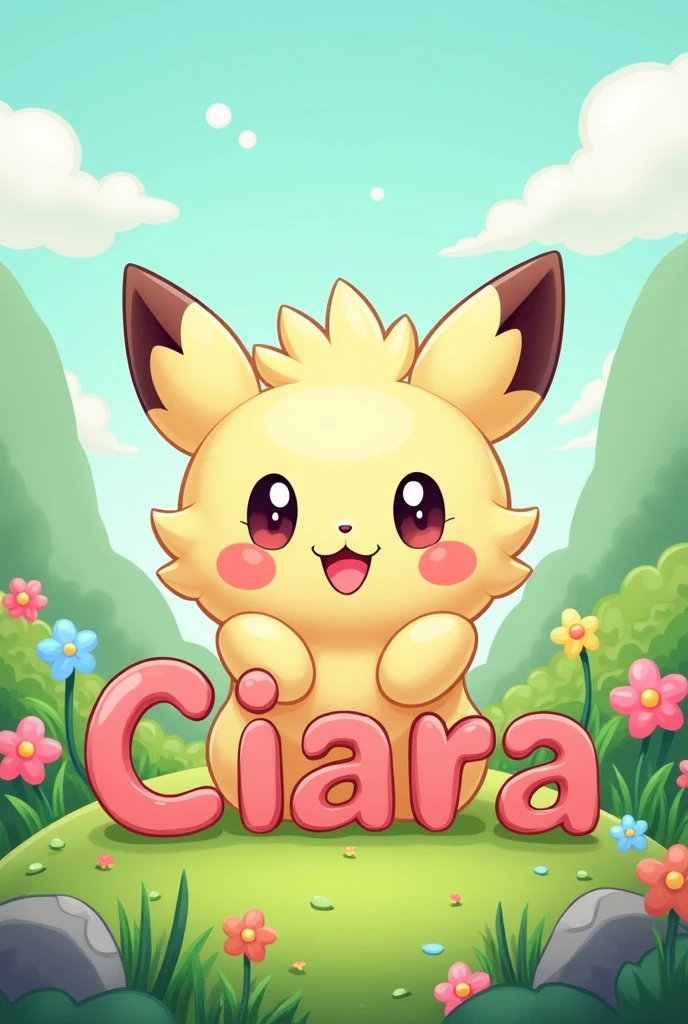 a picture of a cute pokemon over the text "Ciara".