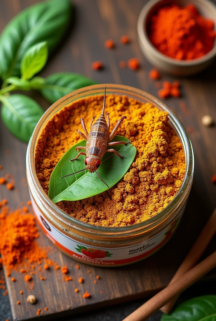 Fried cricket flavor powder