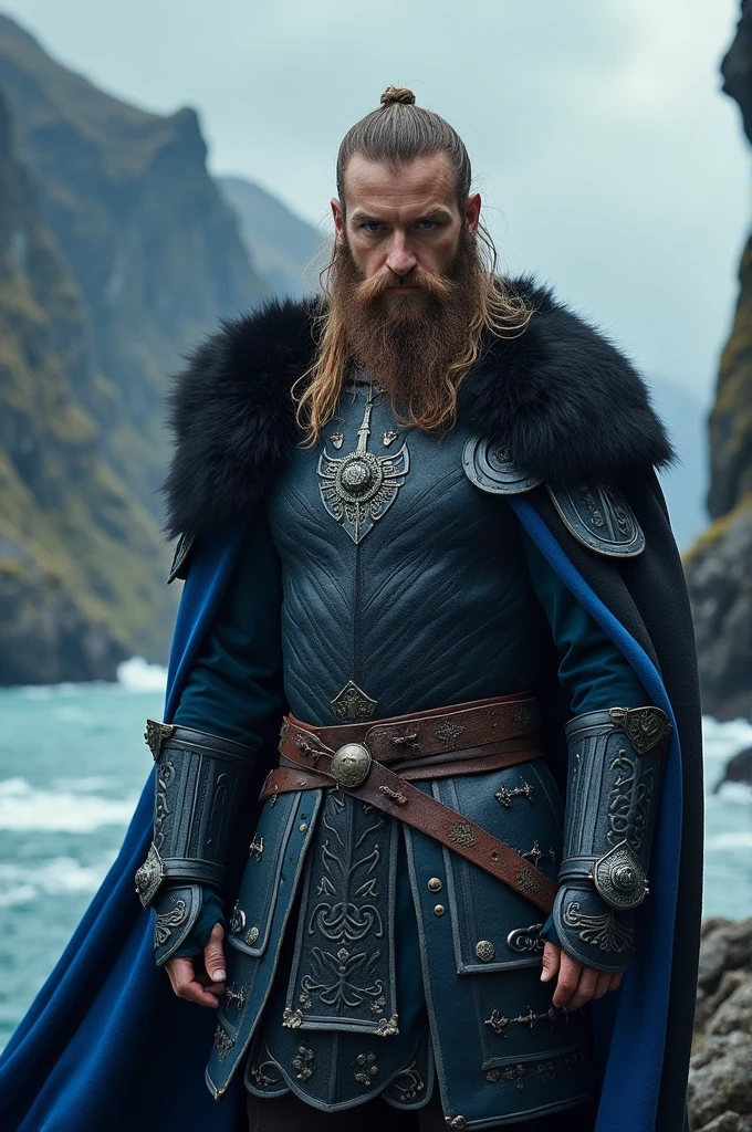 Viking with black and royal blue colors