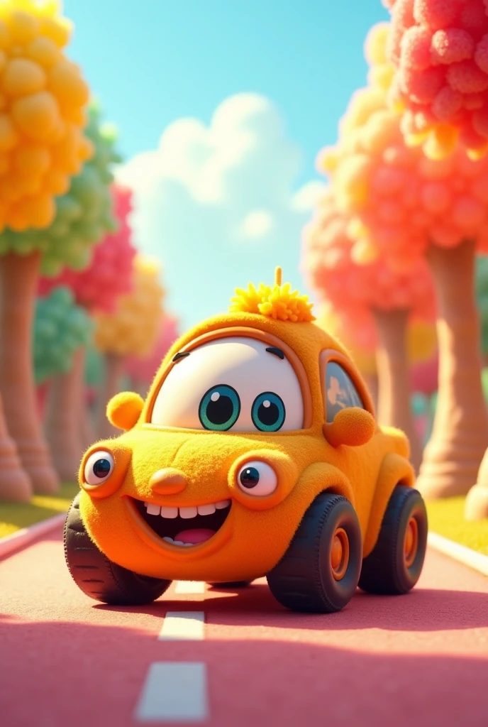 A funny car-shaped cheto