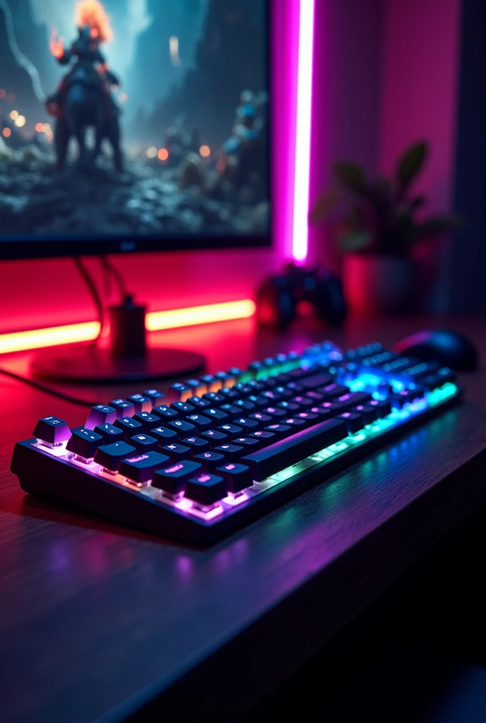 RGB keyboards often have a variety of settings and customization functions, which may include basic lighting modes.: Such as a single color backlight or color changing according to button presses, lighting effects: Such as pulse color change, Fire movement, Or lighting according to the rhythm of button presses, fine adjustment: For example, setting individual key lighting or creating custom lighting patterns. Setting up and controlling an RGB keyboard usually uses software that comes with the keyboard, which allows you to customize the effects and colors as desired.