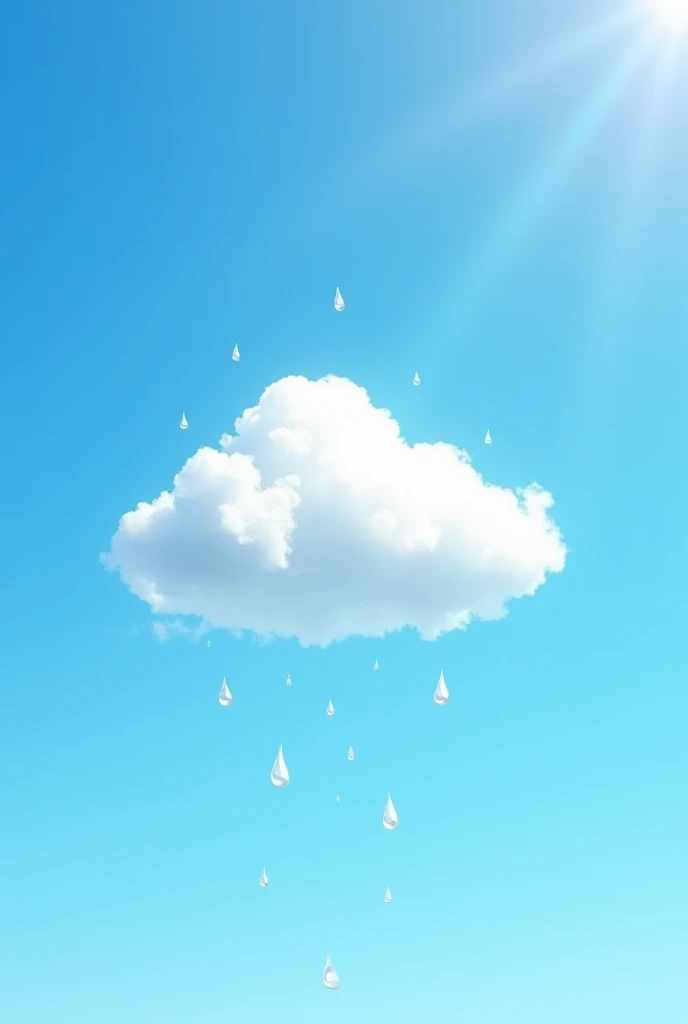 You can create an animated image of a cloud being created by condensation but to explain it to elementary school children