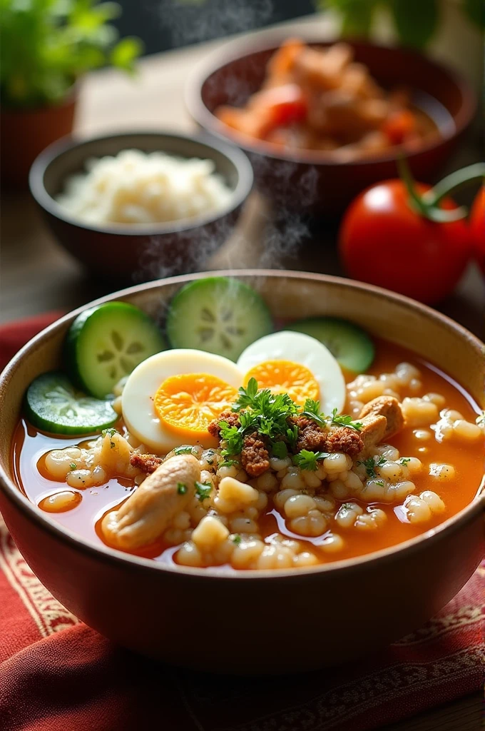Nasi lemak soup