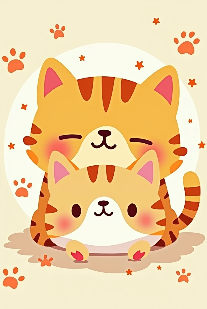 Logo cartoon cat with closed eyes and closed mouth, Nothing, Half cat, illustration of 2 cats, Orange Cat, Orange Cat, Kawaii cat, cat design, cats, an Orange Cat, Иллюстрация cats, Yuko Tatsushima, Cat themed banner, cats, meow, cute illustration, beast, Логотип темы cats
