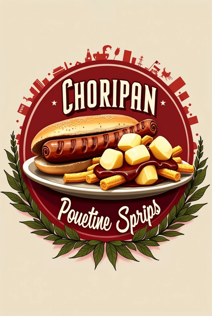 Create the best logo for a choripan and poutine business
