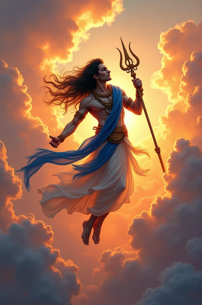 Amazing photo mahadev for flying cloud