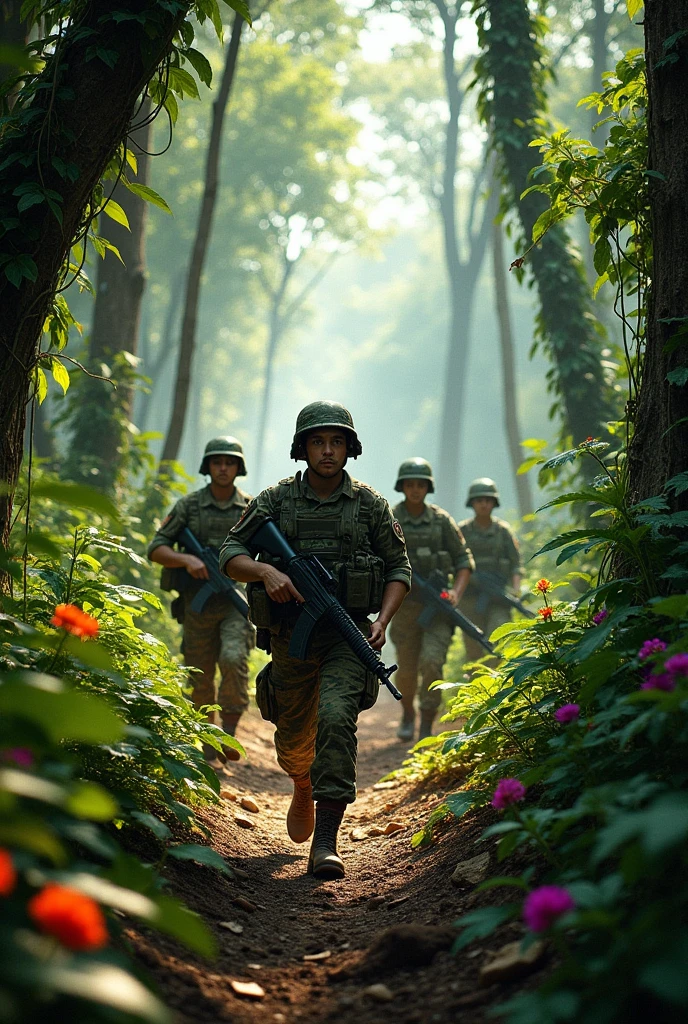 ARMY IN THE JUNGLE