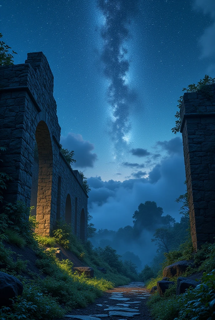 Sea of stars、milky way、ancient ruins