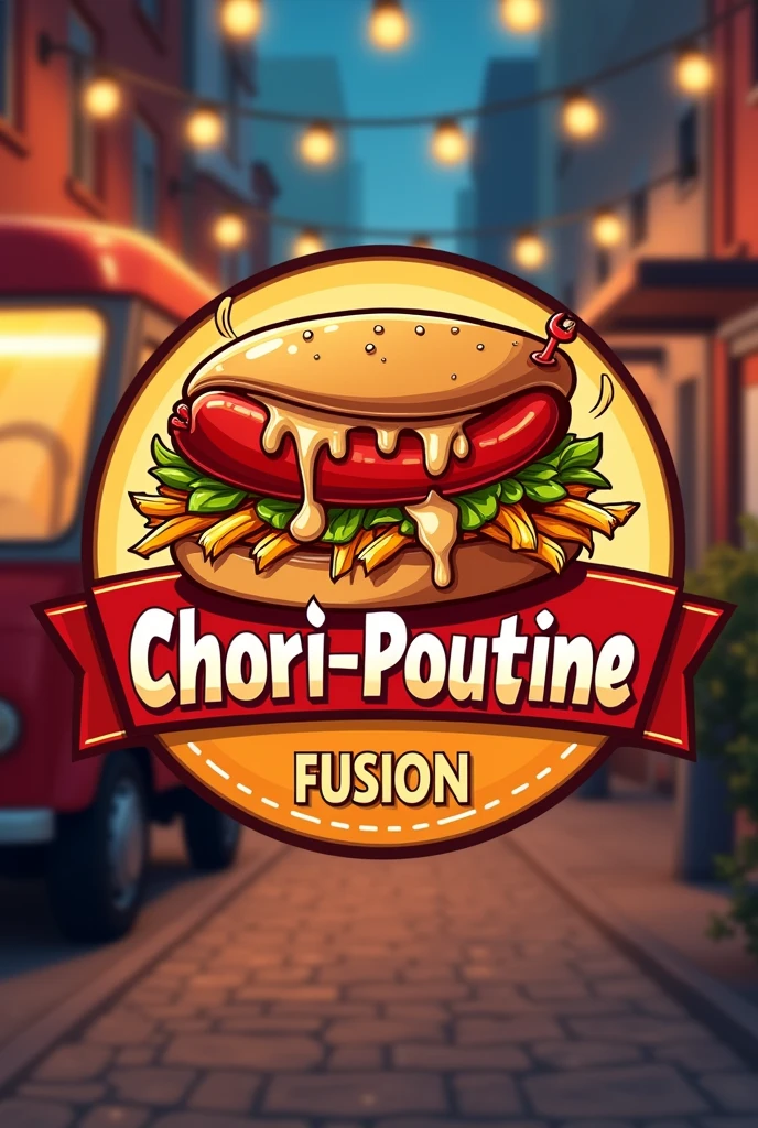Create the best logo for a choripan and poutine business with a name