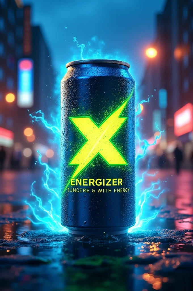ENERGIZER in a can with X power logo