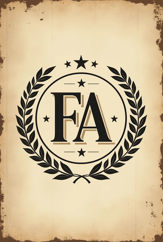 Oldies circular logo with the letter FA