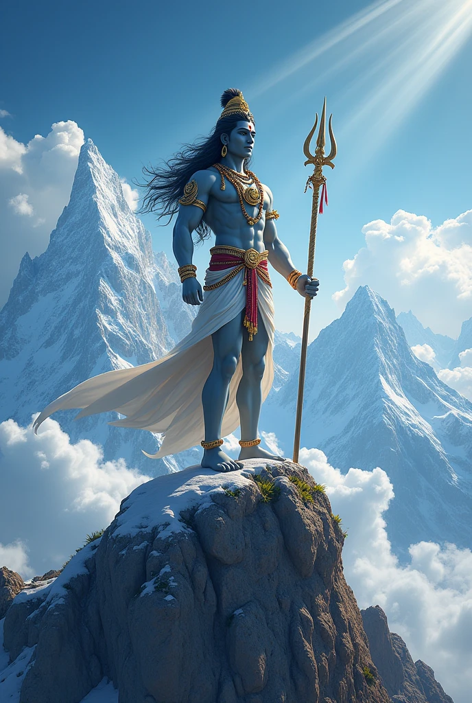 Amazing photo god mahadev mountain top