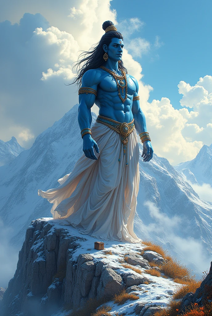 Amazing photo god mahadev mountain top