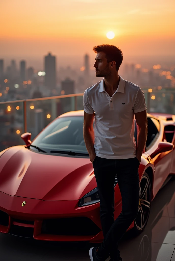 Young millionaire Ferrari Lacoste 
