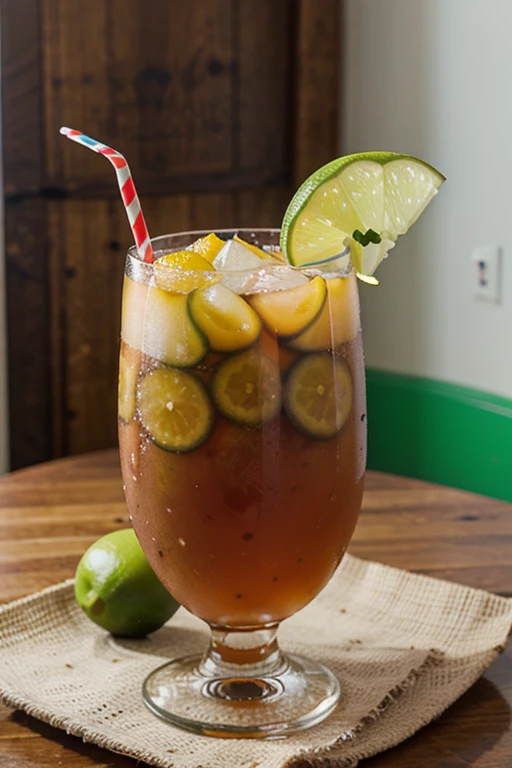 Create a passion fruit-based michelada
