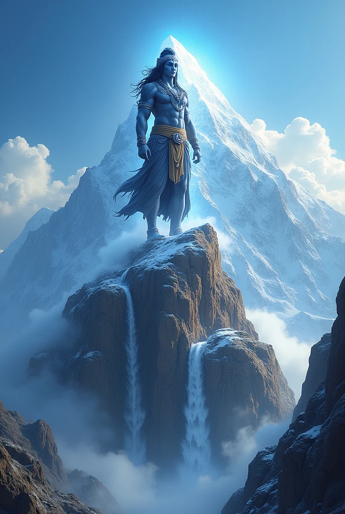 Amazing photo god mahadev mountain top