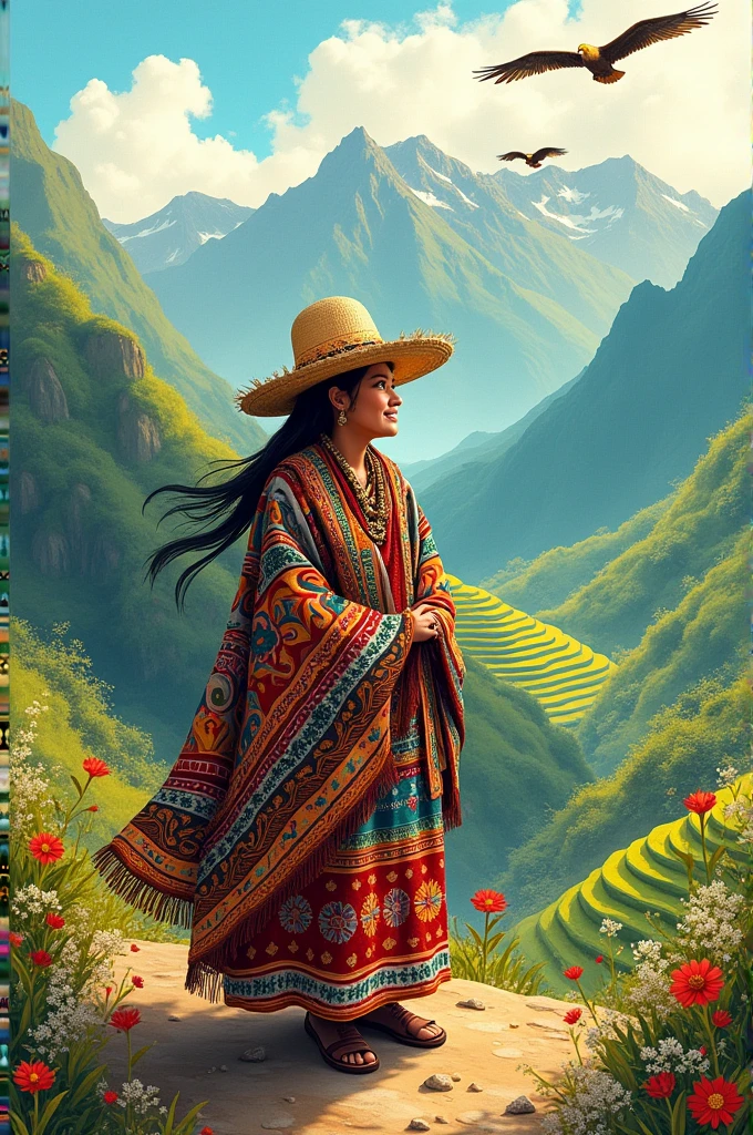 Drawing of the Quechua language