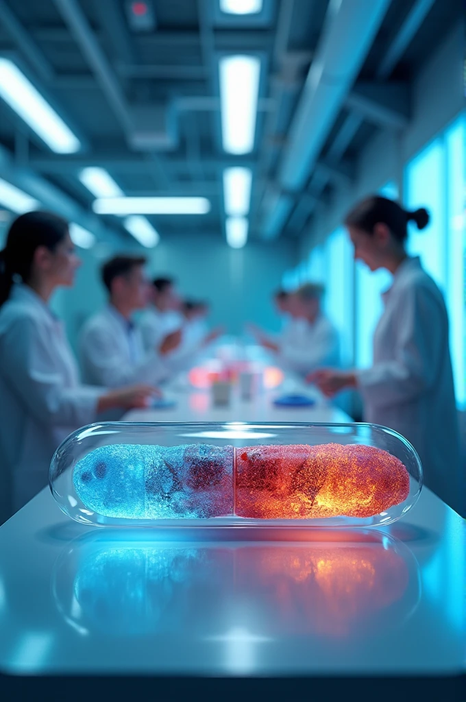 Future capsule food, save time, stay full for a long time